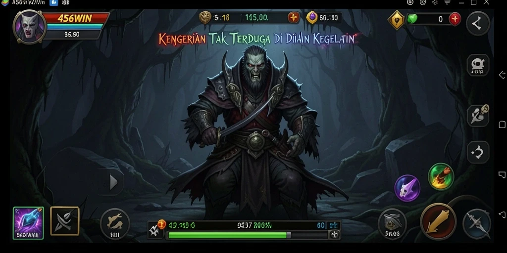 Tangkapan layar gameplay 456WIN menampilkan suasana mencekam dan menegangkan.