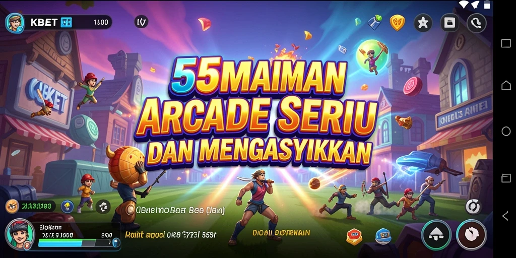 Tangkapan layar gameplay 55KBET dengan aksi arcade yang menarik.