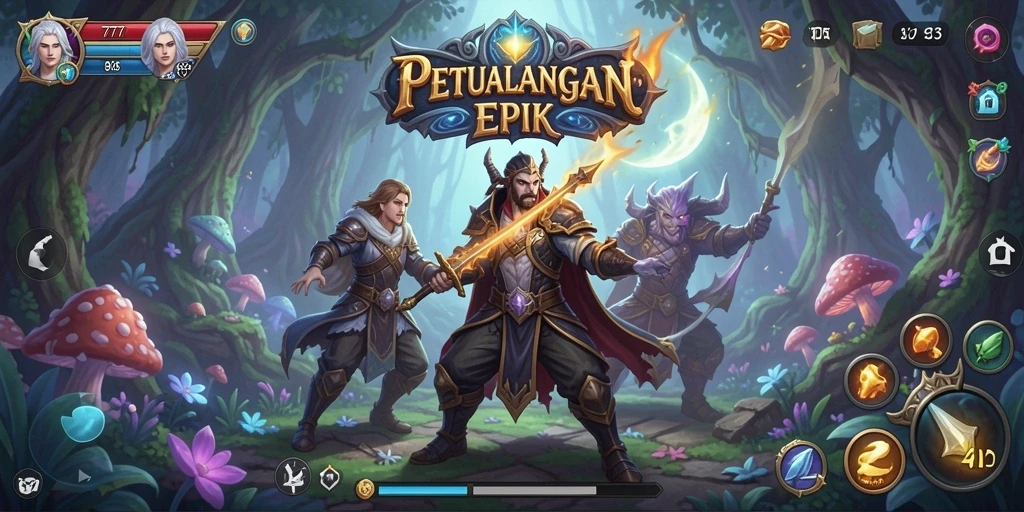 Gameplay epik dalam dunia petualangan 777IDR.