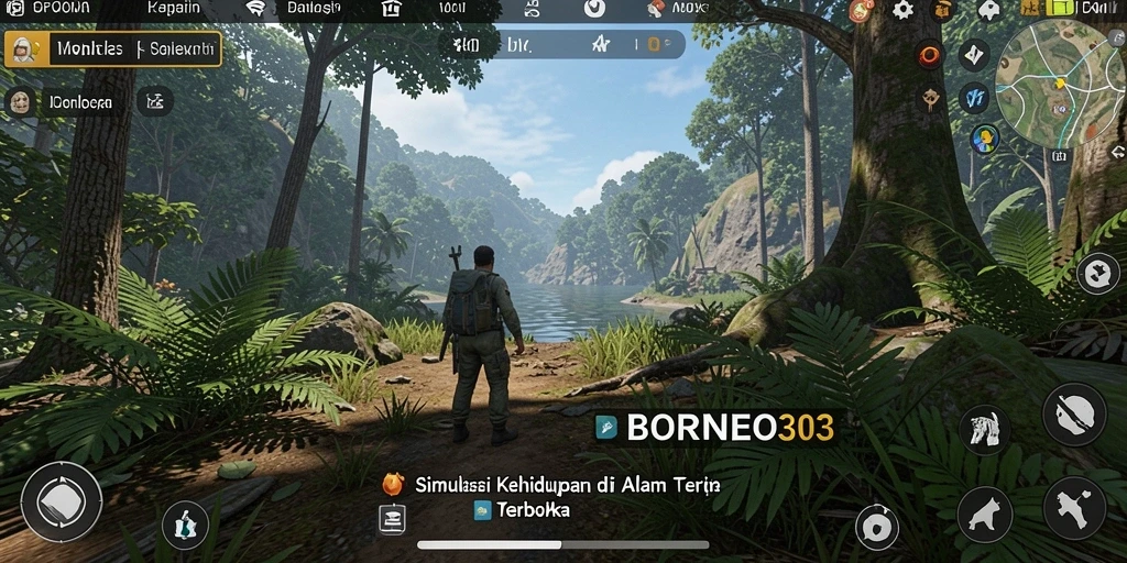 Screenshot menampilkan gameplay BORNEO303 dengan grafis luar biasa.
