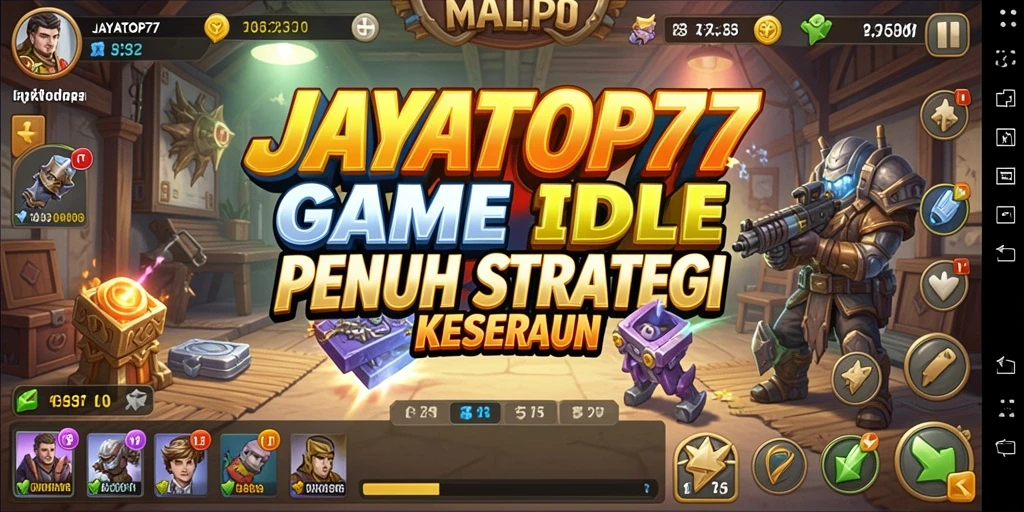 Screenshot gameplay JAYATOP77 menampilkan momen seru dalam permainan Idle.