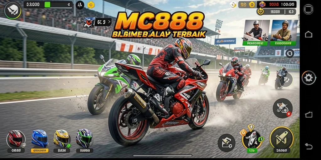 Gameplay seru balap motor di MC888 yang menantang.
