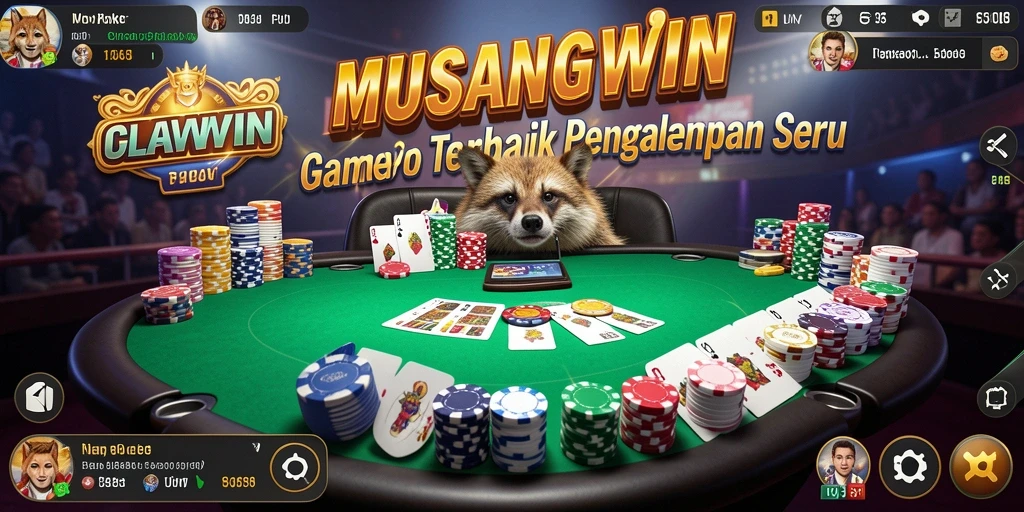 Tampilan menarik dari gameplay Poker yang seru dan menegangkan.