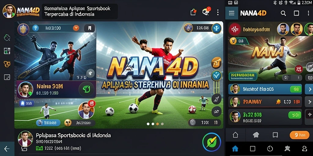 Tampilan antarmuka permainan sportsbook yang menarik dan interaktif.