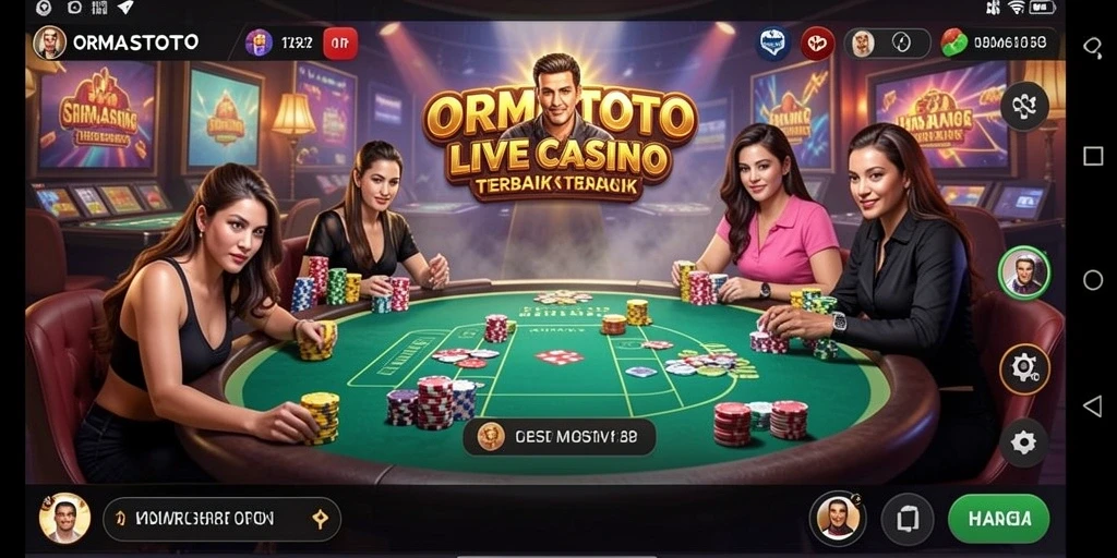 Gameplay seru di Live Casino ORMASTOTO dengan dealer langsung.