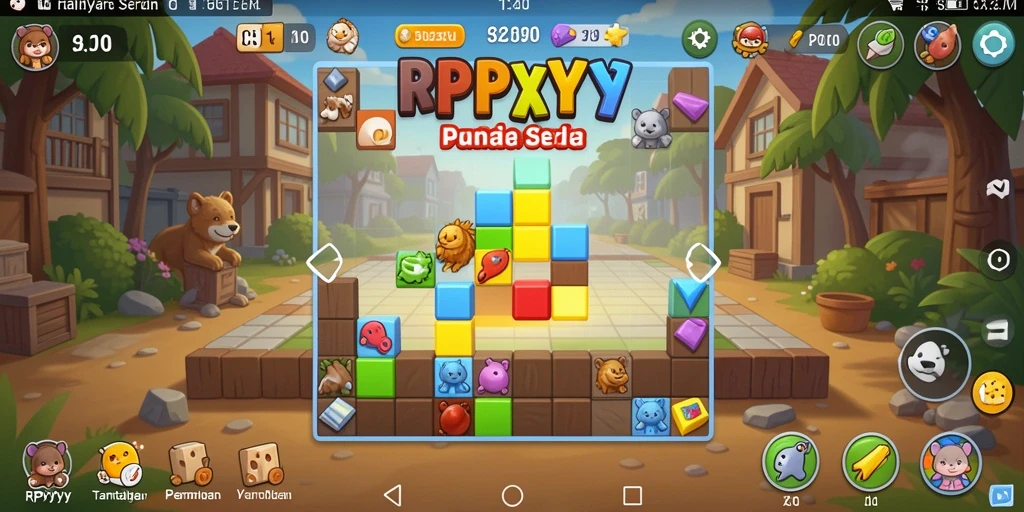 Screenshot mencolok dari gameplay RPYYY yang penuh tantangan Puzzle.