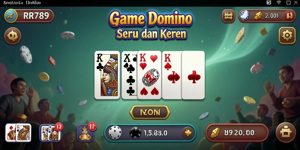 Tampilan gameplay RR789 yang seru dan interaktif di game Domino.