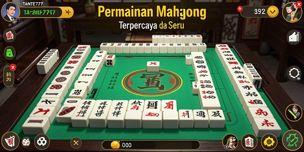Gameplay menarik TANTE777 dengan tantangan Mahjong.
