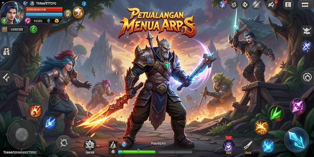 Tangkapan layar gameplay TERNATETOTO menampilkan aksi pertarungan yang seru.