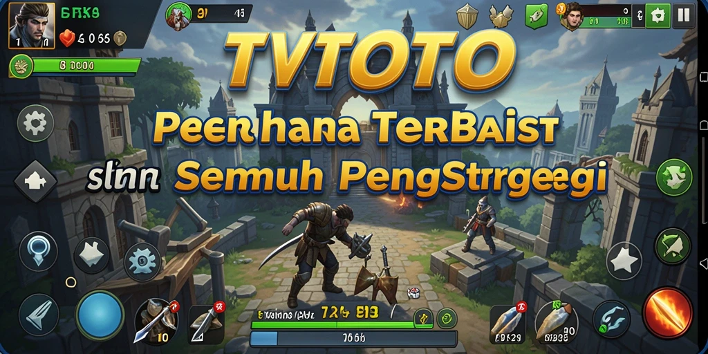 Tampilan gameplay menarik dari game Tower Defense TVTOTO dengan strategi menara yang intens.