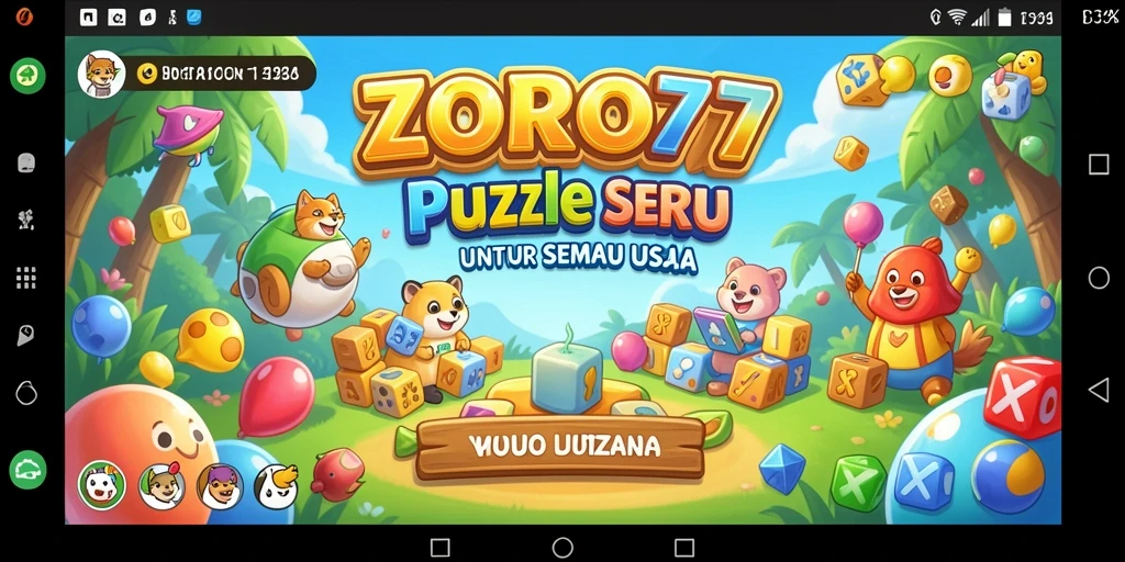 Tampilan gameplay ZORO77 yang mengasyikkan dengan berbagai teka-teki.