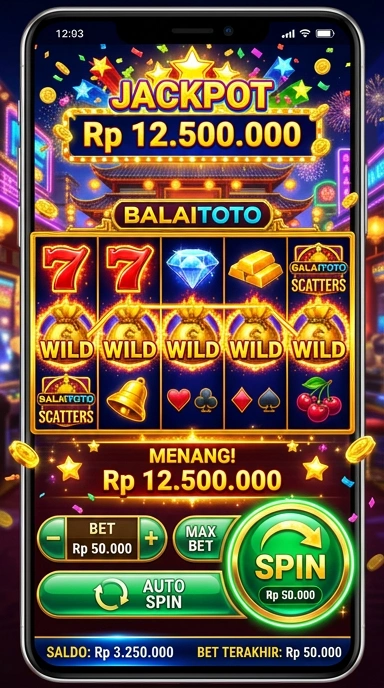 Tampilan antarmuka balaitoto yang sederhana dan intuitif.